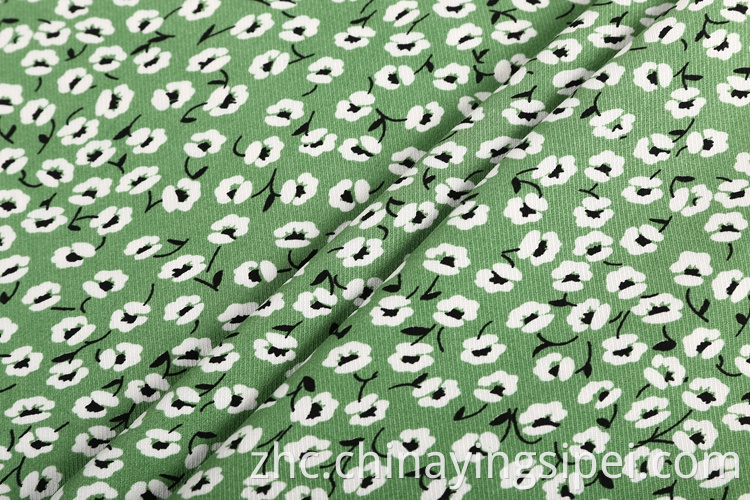 新产品印刷布粘性人造丝面料适用于女装